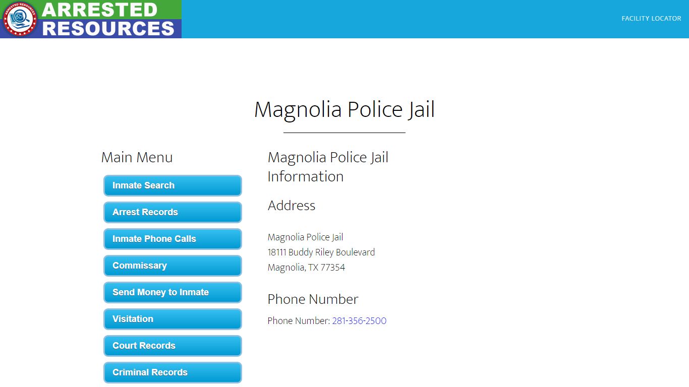 Magnolia Police Jail - Inmate Search - Magnolia, TX - Arrested Resources